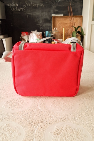 Termoslu Okul Beslenme Çantası Pembe Termal Lunch Box Çocuk Yetişkin Pembe