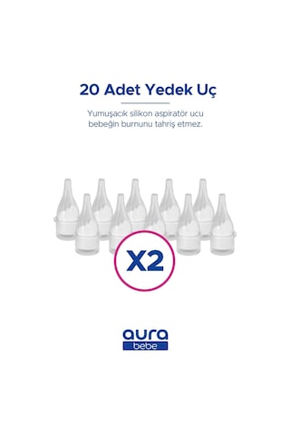 Nazal Burun Aspiratörü Yedek Uç 20 Adet
