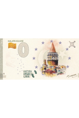 0 Sıfır Lira - Galata Kulesi Hatıra Sıfır Lira