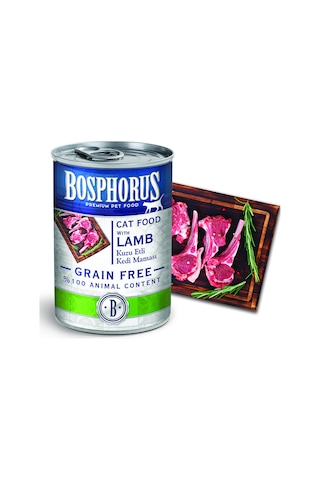 Bosphorus Kuzu Etli Kedi Konserve Maması 48 X 415 Gr Parça Etli
