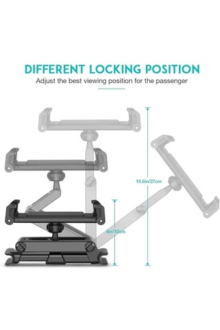 Araç Içi Koltuk Arkası Telefon Tablet Tutucu Uzayabilen Kırmızı