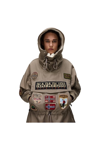 Napapıjrı Napapijri Skidoo 1990 Patch Erkek Yeşil Outdoor Ceketi 35684 Haki