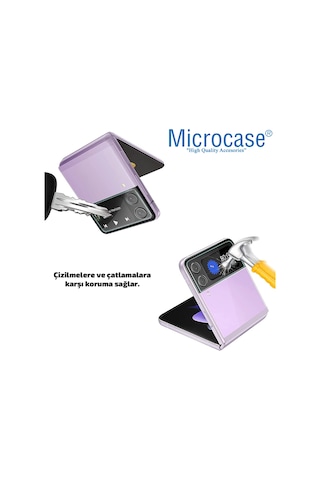 Microcase Samsung Uyumlu Galaxy Z Flip 3 Kamera Camı Lens Koruyucu Cam