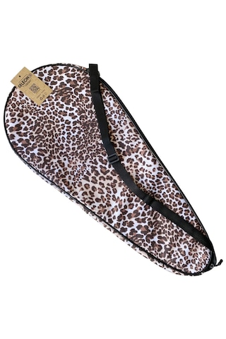 Leon Premium 27 İnch Raket Kılıfı Leopar Desenli Kahve