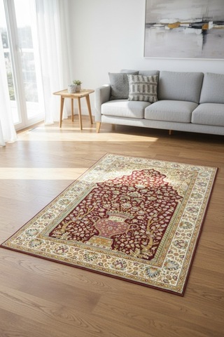 Lüks Dijital Baskılı Yumuşak Diz Acıtmayan Seccade Çok Renkli