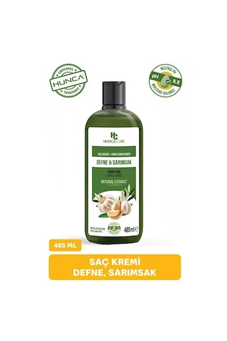 Hunca Care Defne Ve Sarımsaklı Arındıcı Saç Bakım Şampuanı 485 ML + Saç Kremi 485 ML