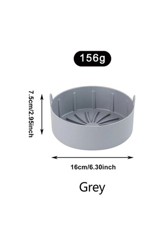 Bloomnest Hava Fritöz Silikon Paneli, Yağsız Pişirme Bandı, Mikro Kaplamalı, Gıda Güvenlikli Silikon Malzeme Gri