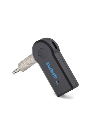 Aux Bluetooth Ses Alıcı Adaptör Handsfree - Siyah Hd9001 Evimdeyokyok