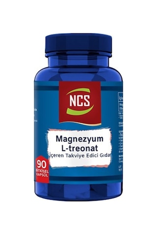 L-threonate Magnezyum Vejeteryan 90 Bitkisel Kapsül 3 Kutu