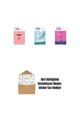 Yenilmez + Gelecekbilim Kongresi Sl7 + İnsanın Bir Dakikası Sl5 + Okuma Sticker'ları