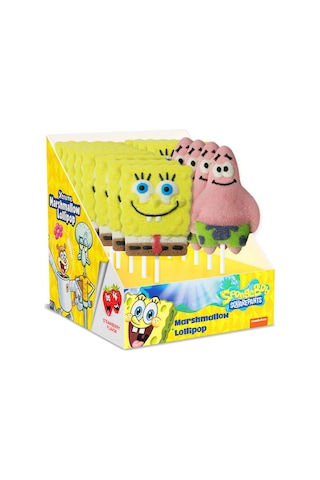 Relkon Lisanslı Sponge Bob Square Pants Marshmallow Lolipop 12 x 45 G