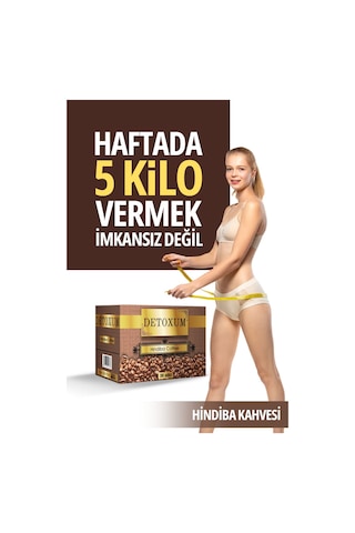 Detoxum Îlk Haftada Hafifle Zayıflamak Kollajen Hindiba Kahvesi Coffee Collogenli Detox Diyet Kahve 1 Kut Öğütülmüş