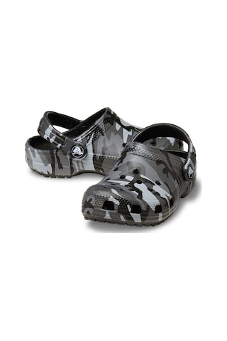 Crocs Classic Camouflage Çocuk Terlik Siyah