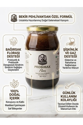 Bekir Pehlivan Naturals Probimax Flora Ve Ağırlık Hissi Destek Macunu 420 G