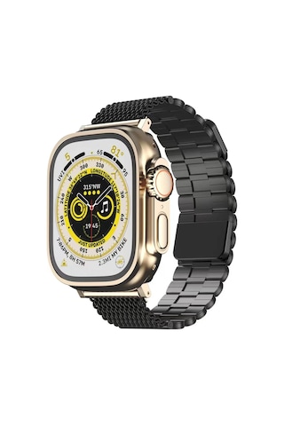 Newface Apple Uyumlu Watch 42mm Ascend Metal Kordon Glblseme - 9 - Siyah