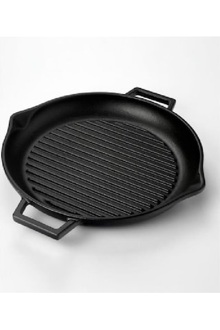 Aryıldız Döküm Demir Grill Yuvarlak 30 Cm - Siyah - 005ar421897 Siyah