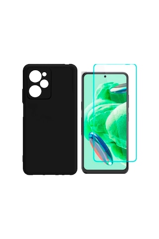 Xiaomi Poco X5 Pro Uyumlu Kılıf Esnek Silikon Telefon Kılıfı Ve Temperli Cam Ekran Koruyucu
