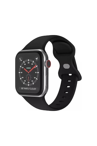 Apple Uyumlu, Watch  Se, Ultra , Ultra 2 , 9 , 10 Silikon Kordon Kayış - S/m Beden 42/44/45mm
