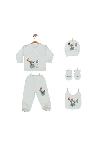 Pia Baby Gl 2014 İsme Özel Küçük Prens Yastık Zıbın Set Krem