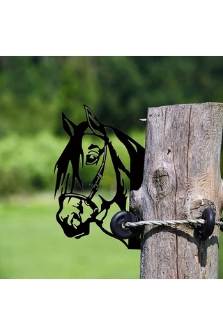 Tenfowee Bahçe Dekorasyonu İçin Göz Atan At Figürü - Dış Mekan Ve Ev İçi Metal Sanat Eseri, Bahçe Ve Bahçe Süslemeleri