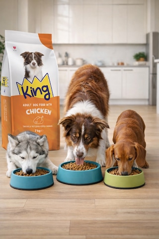 King Tavuklu Yetişkin Köpek Maması 4 X 7 Kg