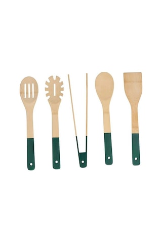 Alpina Alp108y Bambu Mutfak Gereçleri Seti 5 Parça 30 Cm Yeşil