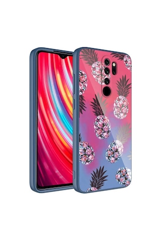 Xiaomi Redmi Note 8 Pro Kılıf Kamera Korumalı Desenli Sert Silikon Zore Epoksi Kapak NO3