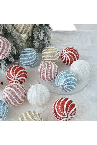 Yunboo 5 Adet 8cm Plastik Noel Topları - Asılı Noel Dekorasyonu, Ev Z氛围 Ve Hediyeler İçin Renkli Secenekler