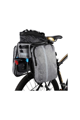 Moveevo Bisiklet Seyahat Çantası 25l Su Geçirmez Polyester, Montajlı Sırt Kayışı, Saçma Kapağı İle Gri Sürüm Gri