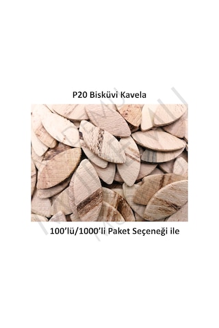 Mudemu Ahşap Bisküvi Kavela No:20 Lamel Yaprak 100'Lü Paket