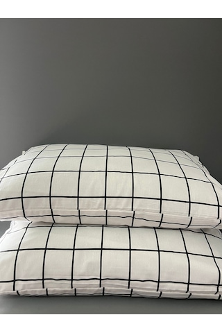 Pamuklu 2 Adet 50x70 Cm Fermuarlı Yastık Kılıfı