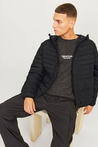 Jack & Jones 12256983 Erkek Siyah Mont & Kaban