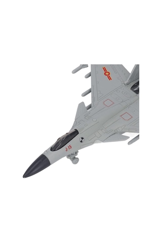 23 Cm J-15 Askeri Jet Replika Modeli - Aydınlatmalı Geri Çekmeli Hava Aracı Çocuk Maketi Piller Hazır Kullanıma Dahil