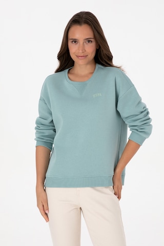 U.S. Polo Assn. Kadın Mint Şardonlu Bisiklet Yaka Basic Sweatshırt 50313586-VR090