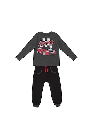 Denokids Mshb&g Yarış Erkek Çocuk T-shirt Pantolon Takım Çok Renkli