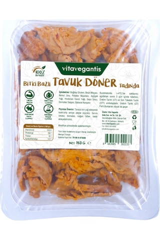 Vita Vegantis Vegan Tavuk Döner 150 G