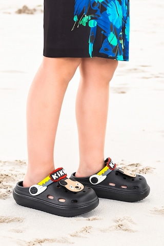 Kiko Kids Twg 755-1 Plaj Havuz Eva Kız Çocuk Terlik Siyah