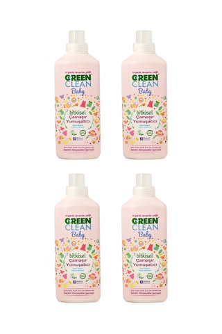 U Green Clean Baby Organik Lavanta Yağlı Bitkisel Çamaşır Yumuşatıcı 4 x 1 L