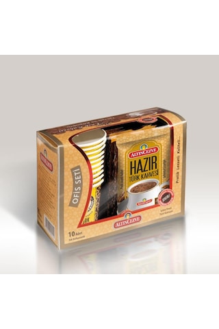 Altıncezve Hazır Türk Kahvesi Ofis Seti Şekerli 10'lu 10 x 11 G