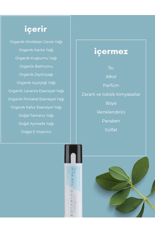 Botanivo Köpekler İçin Organik İçerikli Pati Bakım + Onarım + Koruma Balmı Stick 5 ML