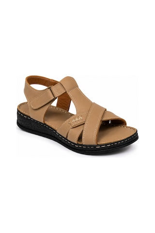 Erma Comfort Cross Kadın Sandalet Bej