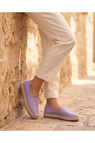 Futsishoes Lucıa Lila Hakiki Deri Dikiş Detaylı Kadın Espadril Futsishoes Lucıa Lila Hakiki Deri Dikiş Detaylı Kadın Espadril