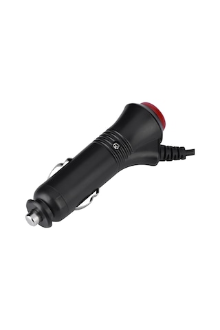 Moveevo 1.9m Araç Şarj Kablosu, Sigara Çakmakı Erkek Bağlantı - Dc5.5 2.1mm Erkek Bağlantı, Kayar Tel, Anahtar Ve Gösterge Işığı, Aşırı Yük Sigortası