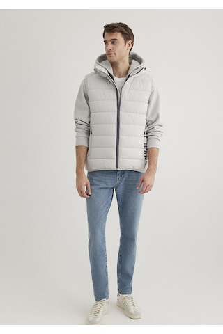 Mavi - Mavi Jeans Detaylı Kapüşonlu Gri Yelek 0110554-70074 Gri