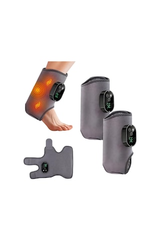 3'ü 1 Arada Ayak Masaj Cihazı, 5 Masaj Modu Ve 6 Sıcaklık Ayarı, Usb Şarj Edilebilir, Ayaklar, Kol Eklemleri Ve Baldırlar İçin Kas Yorgunluğunu Ortadan Kaldırır Siyah