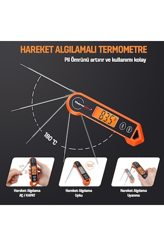 ThermoPro TP19H Su Geçirmez Katlanabilir Gıda Termometresi - T07597
