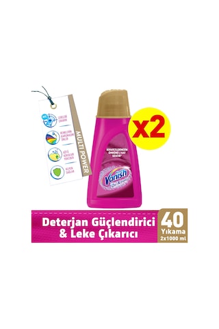 Vanish Kosla Oxi Action Gold Pembe Sıvı Leke Çıkarıcı 2 x 1 L