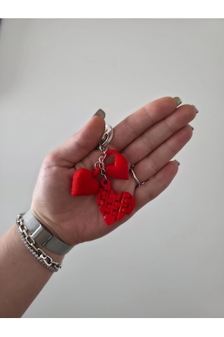 Sevgili Kalp Gu Mu S Zincir Anahtarlık, C Anta Charmı Su Su Kırmızı