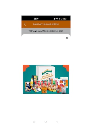 Ramazan Paketi Kumanya Erzak Kolisi Büyük Paket