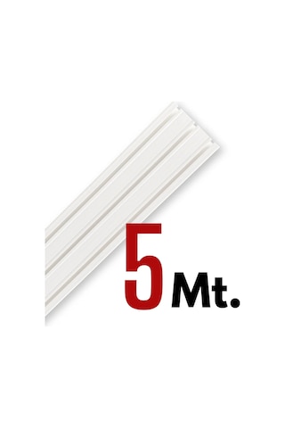 Tümray 3 Raylı Korniş Perde Rayı Kaliteli Sağlam Ambalaj 5 Metre